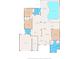 Detailed floor plan showcasing the layout of the bedrooms, kitchen, living spaces, and outdoor pool area at 13627 Lightning Rod Ct, Hudson, FL 34669