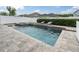 Inviting swimming pool with a spa and elegant water features, ideal for relaxation and recreation at 15241 Caravan Ave, Odessa, FL 33556