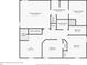 Detailed second floor plan showcasing the layout of the bedrooms, baths, and laundry room at 18566 Hunters Meadow Walk, Land O Lakes, FL 34638