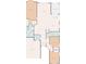Detailed floor plan featuring a living room, kitchen, primary bedroom, two additional bedrooms, and a screened porch at 18916 New Passage Blvd, Land O Lakes, FL 34638