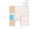 Detailed floor plan featuring a spacious living room, primary bedroom with walk-in closet, and screened porch at 2310 Augusta Dr, Spring Hill, FL 34606
