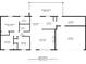 Detailed floor plan showcasing the layout of the home, including bedrooms, living areas, and garage at 27263 Warner Ave, Brooksville, FL 34602