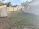 Large backyard with fencing and storage shed at 300 Midwood Dr, Plant City, FL 33566