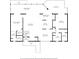 Detailed floor plan of the home's first floor, showcasing the layout of rooms and dimensions at 4048 Bluefish Dr, Hernando Beach, FL 34607