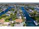 Waterfront property featuring a private pool and dock with access to deep canals leading to the Gulf of Mexico at 4460 Flounder Dr, Hernando Beach, FL 34607