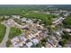Enjoy this aerial view of a lovely neighborhood with lush green surroundings and attractive homes with pools at 5249 Wellfield Rd, New Port Richey, FL 34655