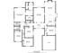 Detailed floor plan showcasing spacious layout with large bedrooms, ample closets, and a two-car garage at 5249 Wellfield Rd, New Port Richey, FL 34655