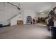 The spacious garage includes stairs to the home, and lots of storage space at 6140 Seaside Dr, New Port Richey, FL 34652
