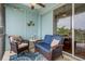 Inviting outdoor patio with comfortable seating and waterfront views at 6140 Seaside Dr, New Port Richey, FL 34652