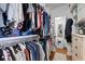 A large walk-in closet with organized shelving and hanging space at 639 Garland Cir, Indian Rocks Beach, FL 33785