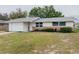 Charming single-story home featuring a one car garage, manicured front yard and a welcoming entrance at 7608 Bougenville Dr, Port Richey, FL 34668