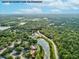 Aerial view highlighting community amenities with pool, clubhouse, and surrounding natural beauty at 8158 Sturbridge Ct # D, Weeki Wachee, FL 34613