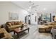 Inviting living room with comfortable seating, wood floors and bright natural light at 8158 Sturbridge Ct # D, Weeki Wachee, FL 34613