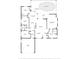 Detailed floor plan showcasing the layout of the home including the pool, bedrooms, and living spaces at 8518 Quail Hollow Blvd, Wesley Chapel, FL 33544