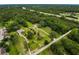 Scenic aerial view capturing the property surrounded by lush greenery and nearby highway at 8540 Roseanne Blvd, New Port Richey, FL 34654