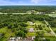 Expansive aerial view of a property surrounded by lush greenery and trees near a highway and local roads at 8540 Roseanne Blvd, New Port Richey, FL 34654
