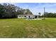 Open backyard with green grass and leisure setup; ideal for Gathering enjoyment and relaxation at 8540 Roseanne Blvd, New Port Richey, FL 34654