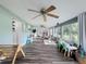 Open playroom with wood-look floors, great lighting, and plenty of space for learning and fun at 8540 Roseanne Blvd, New Port Richey, FL 34654
