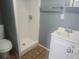 Simple bathroom featuring a stand up shower, and vanity at 9432 84Th St, Seminole, FL 33777