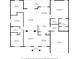 Detailed floorplan showcasing the layout of the home, including dimensions of rooms, bathrooms, and kitchen at 10149 Rockbay Rd, Brooksville, FL 34601