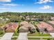 Beautiful aerial shot of property, showcases lawn, landscaping, and neighborhood at 11726 Belle Haven Dr, New Port Richey, FL 34654