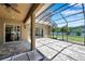 Expansive enclosed patio area provides ample outdoor space and a seamless connection to the home's interior at 11726 Belle Haven Dr, New Port Richey, FL 34654