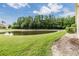 Enjoy the serene view of the lake and well-maintained lawn, perfect for outdoor activities and relaxation at 12027 Yellow Finch Ln, Trinity, FL 34655