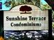 Community sign for Sunshine Terrace Condominiums at 1243 S Martin Luther King Jr Ave # C505, Clearwater, FL 33756