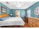 Bright bedroom with hardwood floors and a window allowing natural light at 13444 English Parrot Rd, Brooksville, FL 34614