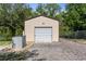 The outbuilding has an easily accessible drive and roll up garage door at 15287 Coot Rd, Weeki Wachee, FL 34614