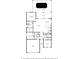 Home floor plan featuring the primary bedroom, living room, kitchen, dining area, screened patio, and garage at 17679 Garsalaso Cir, Brooksville, FL 34604