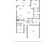 Detailed floor plan showcasing the layout of the home, including the bedrooms, bathrooms, living areas, and garage at 17843 Garsalaso Cir, Brooksville, FL 34604