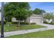 Charming single-Gathering home featuring a well-maintained lawn, mature trees, and neutral exterior paint at 17843 Garsalaso Cir, Brooksville, FL 34604
