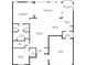 Home plan showing layout of primary bedroom, living room, kitchen, garage, and screened porch at 2481 Whispering Pines Ct, Spring Hill, FL 34606
