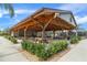 Open-air pavilion with picnic tables, perfect for community gatherings at 2486 Deer Trail Ln, Spring Hill, FL 34606