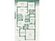 Detailed floor plan showcasing the layout of the home, including room dimensions and overall design at 2542 Sandy Hill Ct, Holiday, FL 34691