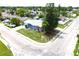 Aerial shot of home with large corner lot at 3151 Wellington Dr, Holiday, FL 34691