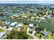 Scenic aerial view of waterfront community with interconnected canals and beautiful homes at 4104 Pine Dale Ct, Hernando Beach, FL 34607