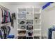Walk-in closet with custom shelving and storage solutions, providing ample space for organization at 4469 Bahama Dr, Hernando Beach, FL 34607