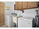 Functional laundry room with a washer, utility sink, and extra storage space at 4537 Cynthia Ln, Spring Hill, FL 34606
