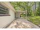 Back patio view with sliding door access to the grassy backyard at 507 Jewel St, Brooksville, FL 34601