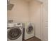 Functional laundry room with modern washer and dryer appliances for convenience at 5520 White Marlin Ct, New Port Richey, FL 34652