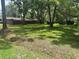 Expansive backyard with mature trees providing shade and a peaceful outdoor space at 717 Whiteway Dr, Brooksville, FL 34601