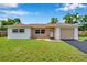 Charming single-story home featuring a well-maintained lawn and inviting curb appeal on a sunny day at 7316 Tangelo Ave, Port Richey, FL 34668
