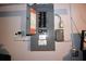 Close up of the electrical panel at 9003 Lido Ln, Port Richey, FL 34668