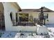 Unique exterior elements add character and charm to this home's facade at 9003 Lido Ln, Port Richey, FL 34668