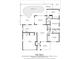 Detailed floor plan showcasing layout including bedrooms, bathrooms, living spaces, pool and dimensions at 9003 Lido Ln, Port Richey, FL 34668