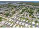 This aerial view showcases the density of a lush, well-established neighborhood at 9016 Unicorn Ave, Port Richey, FL 34668
