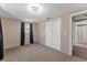 Bedroom with neutral walls, window, closet and carpet flooring creates a relaxing and functional space at 9016 Unicorn Ave, Port Richey, FL 34668