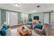 Cozy living room featuring modern furnishings, with a comfortable seating arrangement and bright natural light at 9016 Unicorn Ave, Port Richey, FL 34668